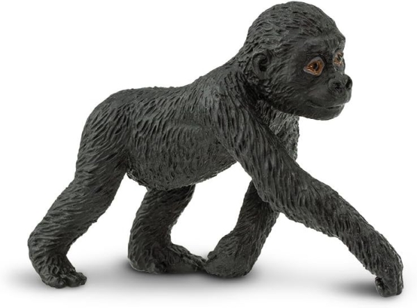 Wildlife - Wild Safari Lowland Gorilla Baby Kunststoff Figur von Safari